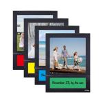 Custom Size Magnetic Photo Pocket Black With Dry Erase Label for sale