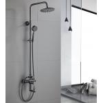 Cold Hot Water Mixer Gray ODM Rain Shower Faucets