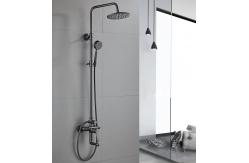 China Cold Hot Water Mixer Gray ODM Rain Shower Faucets supplier