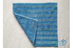 China Multi-Functional Replacement Microfiber Wet Towel Mop Pad Blue Foldable supplier