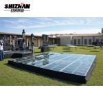 Wedding Glass Stage Ceremony Swimming Pool Floor Acrylic Transparent Mobile Stage Platform for sale