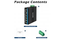 China 5 Port Gigabit Switch E-Mard Certified Industrial Ethernet Switch supplier