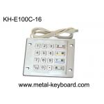 Vandal Proof Stainless steel Kiosk Keypad with 16 Keys , USB Port for sale