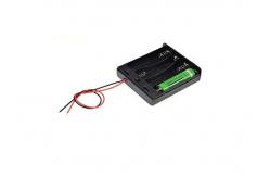 China 2 Wire 6v 4AA Battery Box Electronic Components With Wire And Switch supplier