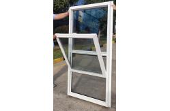 China UPVC Single Hung Vinyl Windows Soundproof Double Vertical Sliding Windows supplier
