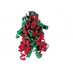 Red , Green , White Combinations christmas Curling Ribbon Bow , PP Metallic for sale