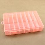 Orange 24 Grid Plastic Storage Box Removable Divider Organizer Case for sale