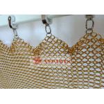 Corrosion Resistance Stainless Steel Chain Braided Ring Mesh For Light Partitioning for sale