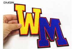 China Chenille Alphabet Sewn Patches  ,  Custom Chenille Patches No Minimum supplier