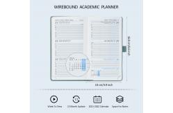 China Grey Small Softcover Spiral Academic Planner For July 2023 June 2023 supplier