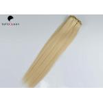 Brazilian Golden Blonde Straight Clip In Human Extension For Woman for sale