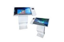 China Ips Screen Interactive Touch Kiosk With Scanner Receipt Printer supplier
