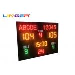 MultiFunction Waterproof IP65 Led Basketball Scoreboard Non Reflective for sale
