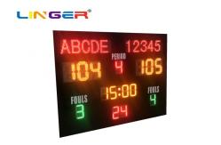 China MultiFunction Waterproof IP65 Led Basketball Scoreboard Non Reflective supplier