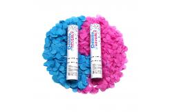 China Reveal Gender Confetti Cannon Biodegradable Party Poppers For Baby Shower supplier