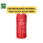 Vehicles High Silica Glass Fiber Fire Extinguisher Blanket Customizable Packaging for sale