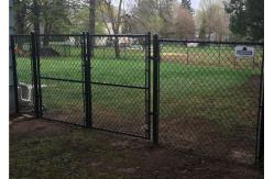 China anti corrosion Powder Coated 8 Ft Chain Link Fence Gate supplier