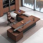 Thickness 50mm Executive Writing Desk Melamine Modern CEO Office Desk