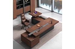 China Thickness 50mm Executive Writing Desk Melamine Modern CEO Office Desk supplier