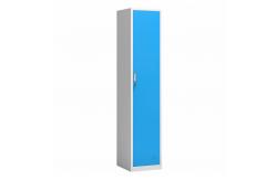 China Vertical Single Door Steel Bedroom Wardrobe Metal Storage Locker supplier