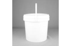 China OEM Welcome 9 Liter Plastic Paint Storage Containers White Pail With Lid supplier
