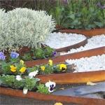 200mm High  Corten Steel Landscape Edging Oxidation Resistance for sale