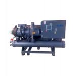 Energy Efficient Water Cooled Screw Chiller 100HP 100KW/Hr Cooling Capacity for sale