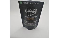 China reusable matt black stand up pouch Plastic Pouches Packaging for coffee bean supplier