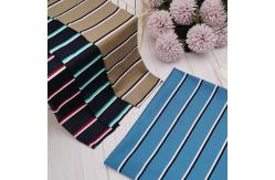 China Summer Mercerized Cotton Fabric 200g 170cm Breathable Striped Shirt Material supplier