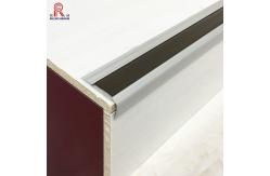 China Stair Edge Protection Aluminium Stair Nosing Edge Trim With Insert Rubber supplier
