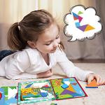 Colorful Magnetic EVA Tangram Toys Portable Functional for sale