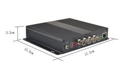 China 4 Port  HD-SDI Fiber Transmitter With Ethenet & Bidi RS485 supplier