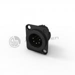 Industrial XLR Male Connector Socket Audio 5 Pin Connector Electrical for sale