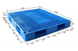 China Durable Virgin PP Euro Plastic Pallet Double Faced 1400x1200mm supplier