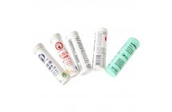 China Custom Logo PP Material Effervescent Tablets Tube With Cap For Industrial Minerals supplier