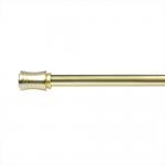 Light Gold 25mm Iron Curtain Rod Set Windows Metal Curtain Pole for sale