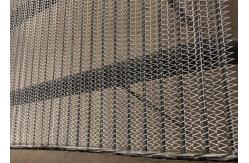 China Drying Chain Link Conveyor Belt , Chain Link Wire Mesh Large Open Area supplier