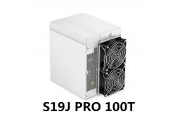 China 16KG 75DB Antminer S19j Pro 100T 3240W SHA256 Asic Miner supplier