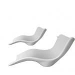 Outdoor Roto Molded Plastic Patio Furniture Beach Chair Cushion UV Resistant for sale