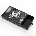 Custom Logo Printing Accepted Black Matte Sliding Gift Drawer Box with Custom Order for sale