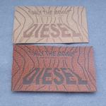 Brown Rectangle Shape 3D Custom Embossed Labels