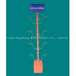 Orange Color HongChuang hat display rack,helment disaplay stand with Ad TUV Approval for sale