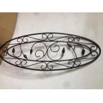 Round / Square Steel Wrought Iron Glass Tempered Durable Antiseptic for sale