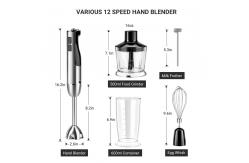 China Im4 Blade Stick Mixer , Electric Hand Blender 800W For Kitchen supplier