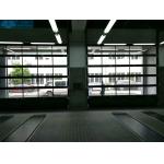 Transparent PC Glass Commercial Sectional Garage Doors for sale