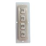 4 Keys Compact SMetal Keypad Dot Matrix For Shopping Mall  Information Kiosks  for sale