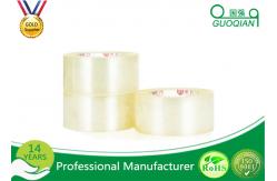 China Custom Printed Crystal Clear Tape , Self Adhesive Transparent Waterproof Tape supplier