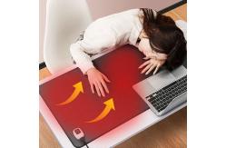 China Leather Electric Heating Desk Pad With 45degrees Temperature Sheerfond supplier