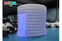 China ROHS Inflatable White Photo Booth Wall Selfie Backdrop Photo Booth Enclosure supplier