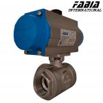 Pneumatic Three-Way Ball Valve With Wedge Sealing for sale